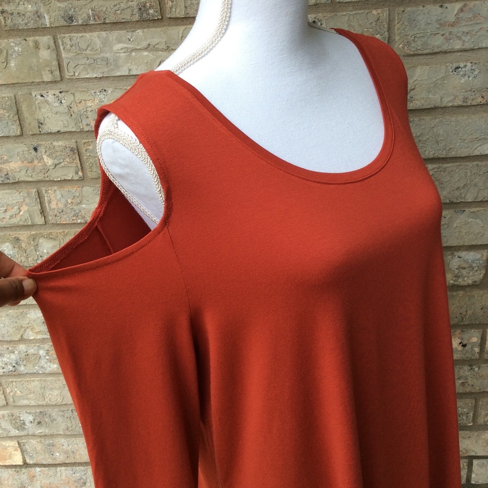 JM Collections Rusty Red  L - Picture 6 of 11
